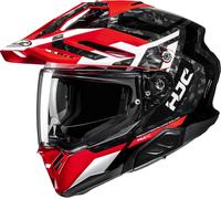 HJC RPHA 60 Dakar Casque d’enduro, noir-blanc-rouge, taille XL pour homme