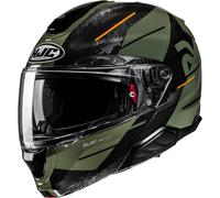 HJC RPHA 91 Blat Casque, noir/vert, Taille XL (60/61)