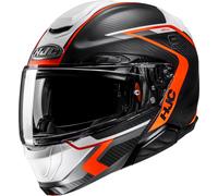 HJC RPHA 91 Carbon Lagos Casque, noir/orange, Taille L (58/59)