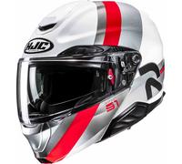 HJC RPHA 91 Fensh Casque, blanc-rouge-argent, taille S pour homme