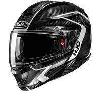 HJC RPHA 91 Carbon Lagos Casque, noir-blanc, taille XL pour homme