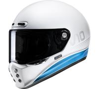 HJC V10 Tami Casque, blanc-bleu, taille M pour homme