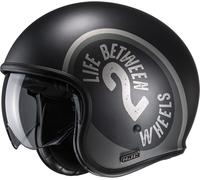 HJC V30 Harvey MC5SF Casque Jet Noir/Gris clair S unisex