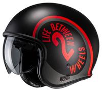 HJC V30 Harvey MC1SF Casque Jet Noir/Rouge S unisex