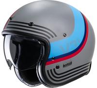 HJC V31 Byron Retro Jethelm (Gris/Bleu, L (58/59))