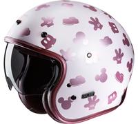 HJC V31 Disney Mickey Retro Casque jet, Blanc/Rose, Taille S (55/56)