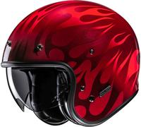HJC V31 Firo Casque jet, Rouge, Taille M (57/58)