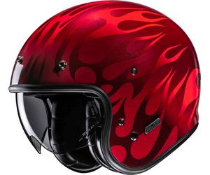 HJC V31 Firo Casque jet, Rouge, Taille S (55/56)