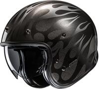 HJC V31 FIRO Jethelm schwarz MC5 XL