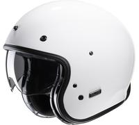 HJC V31 Solid Retro Casque Jet, blanc, taille XL pour homme