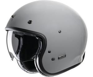 HJC V31 Solid Retro Casque Jet, gris, Taille L (58/59)