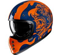 HJC V60 Flame Casque, Orange/Bleu, Taille XS (54/55)