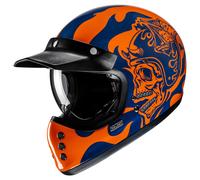 HJC V60 Flame MC27 Casque Intégral Bleu/Orange 2XL unisex
