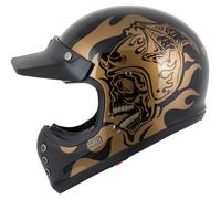 HJC V60 Flame MC9 Casque Intégral Doré/Noir XL unisex