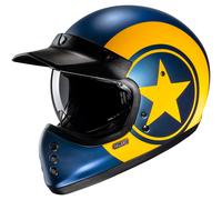 HJC V60 NYX MC3SF Casque Intégral Mat/Bleu/Jaune L unisex