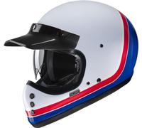 HJC V60 Scoby Casque, Blanc/Rouge/Bleu, Taille S (55/56)