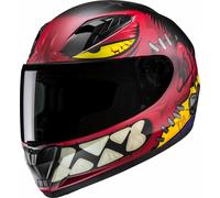 HJC Y10 Frank Casque Enfant, noir/rouge/jaune, Taille Y/S (48/49)