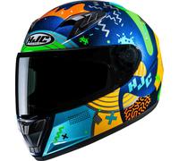 HJC Y10 Mika Casque Enfant, Multicolores, Taille Y/L (52/53)