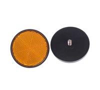 HJDGHU Catadioptre Moto Réflecteur de sécurité rond rectangulaire for moto, 4 pièces(D)
