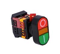HJDIPCKYVG 22 mm/25 mm/30 mm APBB-22/AS22/PPBB-30 on/Off Start Stop Push Button Switch 10 A/660 V Self-Reset/Momentary Light Switch (bleu, 12 V)