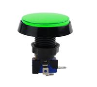 HJDIPCKYVG Bouton 5 couleurs LED Light Lamp 60 mm Big Round Video Game Player Push Button Switch (vert)