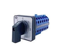 HJDIPCKYVG LW26-20/6 CAM Switch Panel Mounting Power Rotary Changeover 5 Positions 24 Terminals Screws Silver YMW26