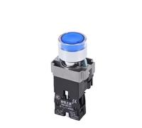 HJDIPCKYVG XB2-BW33B1C BW3361C Interrupteur à bouton-poussoir lumineux 2 vitesses 3 vitesses Normally Open Normally Closed Mechanical Button Switch Self-Lock LED Button Switch (bleu, 12 V)