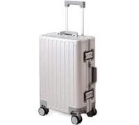 HJDQMDHA Silencieux Valise à Bagages Solide et fiable boîtier de Chariot en Alliage Valise en métal Femelle Silencieux Bagage d'enregistrement à Roue Universelle Lisse