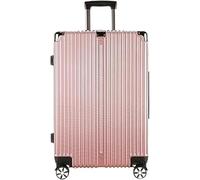 HJDQMDHA Silencieux Valise à Cadre en Aluminium, Bagage de Rangement de Grande capacité, boîtier de Chariot de Voyage Portable, Coque Rigide PC, Bagage à Main Lisse