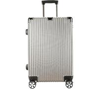 HJDQMDHA Silencieux Valise à Cadre en Aluminium, Bagage de Rangement de Grande capacité, boîtier de Chariot de Voyage Portable, Coque Rigide PC, Bagage à Main Lisse