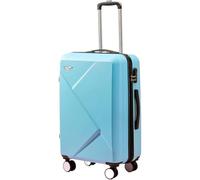 HJDQMDHA Silencieux Valise à Coque Rigide ABS avec roulettes, Valise de Voyage Portable, poignée rétractable, Bagage à Main, Cadre en Aluminium Lisse