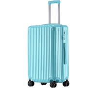 HJDQMDHA Silencieux Valise à Coque Rigide avec Doubles roulettes, Bagage Roulant léger avec Serrure, poignée télescopique en Aluminium Lisse