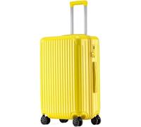 HJDQMDHA Silencieux Valise à Coque Rigide avec Doubles roulettes, Bagage Roulant léger avec Serrure, poignée télescopique en Aluminium Lisse