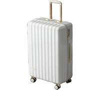 HJDQMDHA Silencieux Valise de Voyage Hardshell en PC, Mallette de Transport avec roulettes, Valise de Cabine légère à roulettes pour Avions, Bagages pour Femmes Lisse