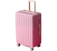 HJDQMDHA Silencieux Valise de Voyage Hardshell en PC, Mallette de Transport avec roulettes, Valise de Cabine légère à roulettes pour Avions, Bagages pour Femmes Lisse