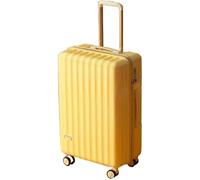HJDQMDHA Silencieux Valise de Voyage Hardshell en PC, Mallette de Transport avec roulettes, Valise de Cabine légère à roulettes pour Avions, Bagages pour Femmes Lisse