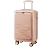 HJDQMDHA Silencieux Valise Rigide légère en Alliage d'aluminium, boîtier de Chariot, Conception de séparation Humide et sèche, Valise de Voyage Lisse