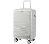 HJDQMDHA Silencieux Valise Rigide légère en Alliage d'aluminium, boîtier de Chariot, Conception de séparation Humide et sèche, Valise de Voyage Lisse