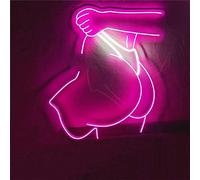 HJDSUDU Enseigne au néon Femme Cul Nu Demi-Corps LED Mur Néon Lumières Décor, Butt Sexy Femme Néon, pour Bar Boutique Party Club Maison Chambre Rave Vibe Mariage,40 * 43cm