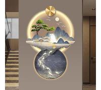 HJDSUDU Lumières LED pour Tableau d'art Mural de Grande Taille, Sculptures murales 3D, Peinture Murale Suspendue avec lumière LED, Sculptures murales, décoration d'intérieur de,50cm/20in