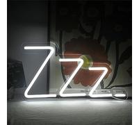 HJDSUDU Sleep Neon LED Soft Light, 5V Bedroom Neon, USB Neon Sleep ZZZ Light Up Sign LED Neon Sign Cute Sleeping Lighting, pour Décoration Murale De Salon