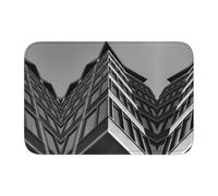 HJFCZH Architecture Roof Prints Hem Mat 40 x 60 cm - Housse de bain en polyester durable avec dos antidérapant pour salle de bain, coiffeuse et suite d'invités