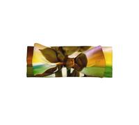 HJFCZH Bandeau à nœud pour bébé imprimé éléphant d'Afrique - Accessoire de cheveux doux et extensible pour séance photo et cadeau de fête prénatale - Couche en tricot doux pour les nourrissons de 0 à