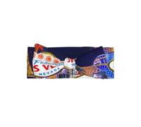 HJFCZH Bandeau à nœud pour bébé imprimé Las Vegas Night City - Accessoire de cheveux doux et extensible pour séance photo et cadeau de fête prénatale - Couche en tricot doux pour nourrissons de 0 à 6