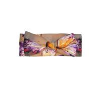 HJFCZH Bandeau avec nœud papillon brodé coloré pour bébé - Mélange de nylon doux pour la peau pour séances photo de nouveau-né et cadeaux de fête prénatale
