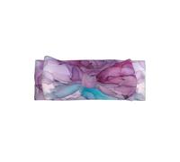 HJFCZH Bandeau avec nœud pour bébé avec imprimé marbre abstrait - Mélange de nylon doux pour la peau pour séances photo de nouveau-né et cadeaux de fête prénatale