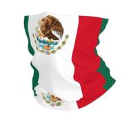 HJFCZH Bandeau de sport multifonction avec imprimé drapeau du Mexique - Cache-cou extensible sans couture pour la course, la randonnée, le cyclisme et la plage - Doux, séchage rapide, polyvalent