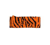 HJFCZH Bandeau doux et extensible pour bébé avec nœud imprimé léopard tigre orange - Accessoire pour cheveux de nouveau-né pour séances photos et cadeaux de fête prénatale - Couche en tricot doux pour