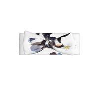 HJFCZH Bandeau pour bébé avec nœud à imprimé aquarelle vache et marguerite - Accessoire de cheveux doux et extensible pour séance photo et cadeaux de fête prénatale - Couche en tricot doux pour les