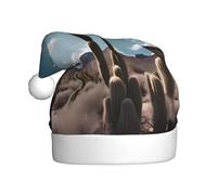 HJFCZH Beau chapeau de Noël imprimé cactus pour adulte, ce qui en fait un cadeau amusant et durable pour homme et femme